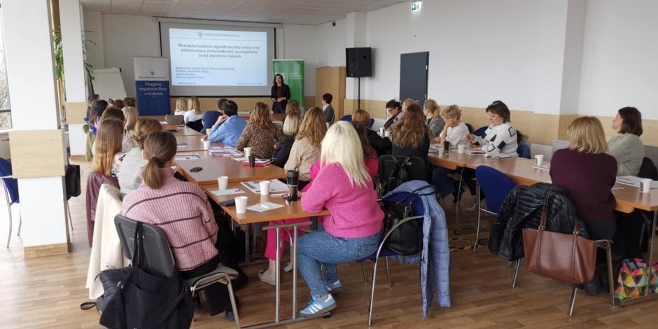 Badanie wypadków przy pracy - szkolenie w ZUS Oddział w Nowym Sączu 